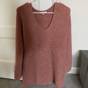Madewell Abbott Sweater Tunic, Bell Sleeves – Rose
